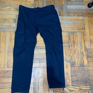 Navy blue heavy duty cargo pants